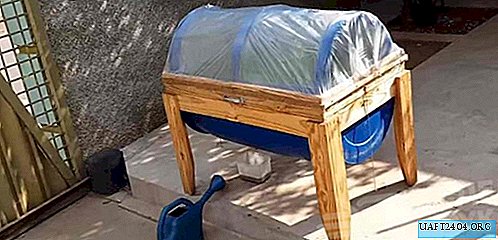 How to make a mini greenhouse from a plastic barrel