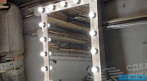 How to make a floor mirror with backlight