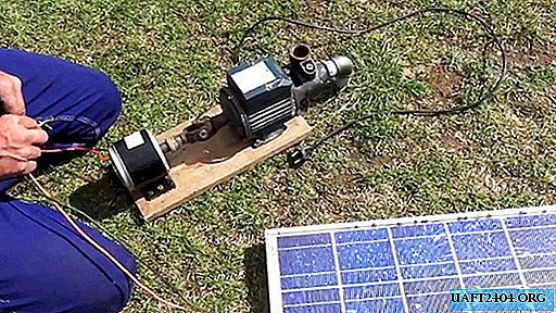 How to make a solar-powered pump to water the garden