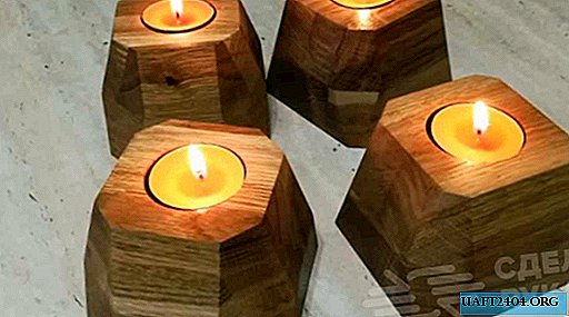 How to make original wooden candle holders