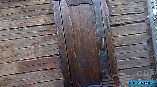 How to make an original wooden door to the bath