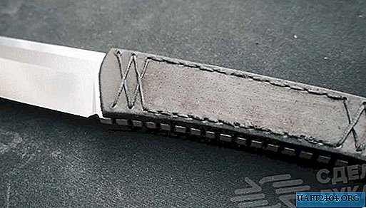 Cara membuat pegangan pisau kulit asli