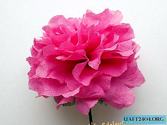 Kako narediti bujno rožo iz papirnatih prtičkov