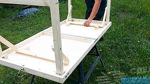 How to make a camping folding table with your own hands