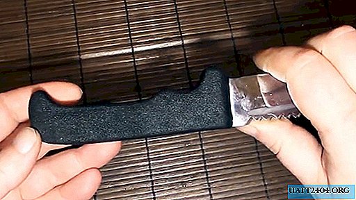 How to make a rubberized handle on a knife