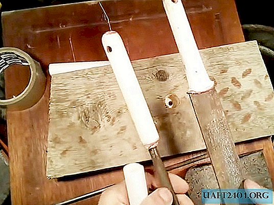 How to make a handle for a tool from a plastic pipe