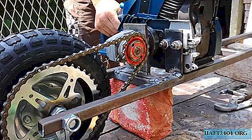 How to make a scooter from a chainsaw and a reducer