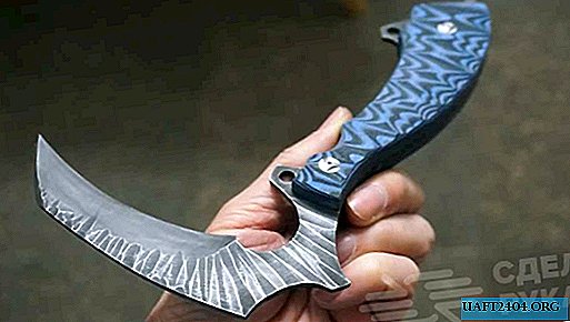 كيفية صنع سكين المنجل من شفرة المنشار القديمة