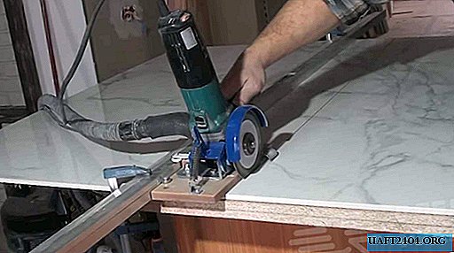 How to make a large-format tile cutter from a grinder