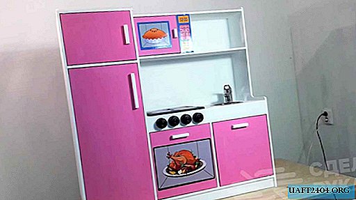 How to make a stylish children's play kitchen with your own hands