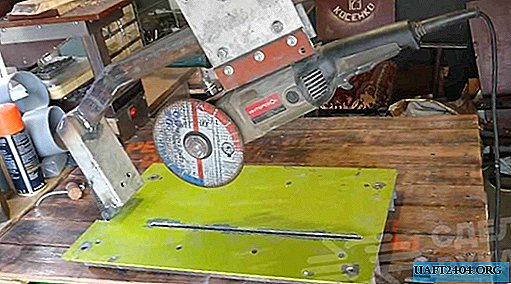 How to make a do-it-yourself stand with angle grinder