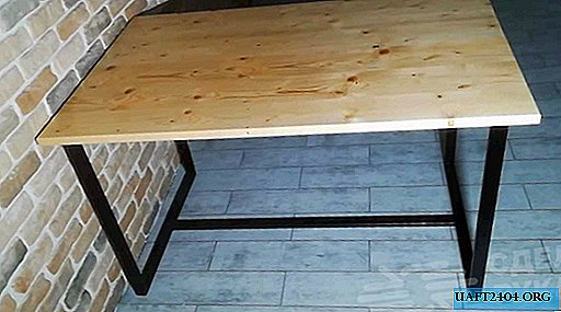 Cómo hacer una mesa de estilo Loft a partir de una tabla y un perfil