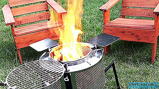 How to make a super grill from a drum of an unusable washer