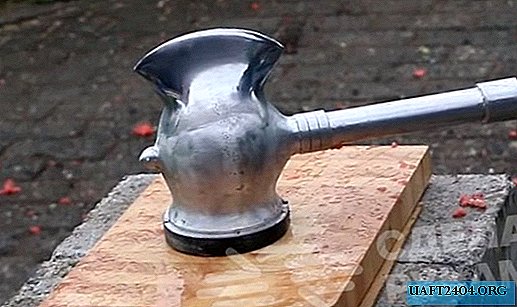 Cómo hacer un hacha de aluminio con martillo