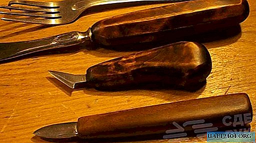 Hoe maak je drie nieuwe houtsnijders van twee oude vorken