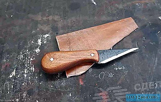 How to make a comfortable knife for working with skin