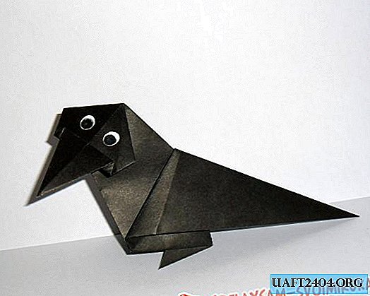 Cómo hacer un cuervo de papel