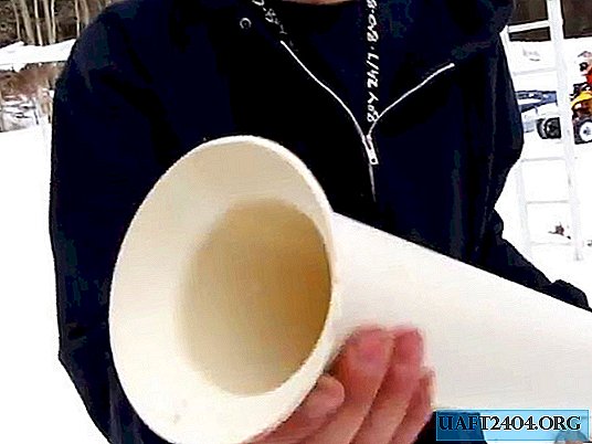 Wie macht man eine Schürze (Trichter) am Ende eines PVC-Rohres