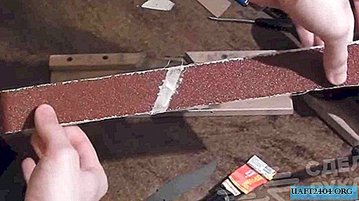 Как да залепите шлифовъчен колан за шлайф