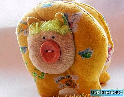 Cara membuat mainan lunak babi kuning untuk Tahun Baru