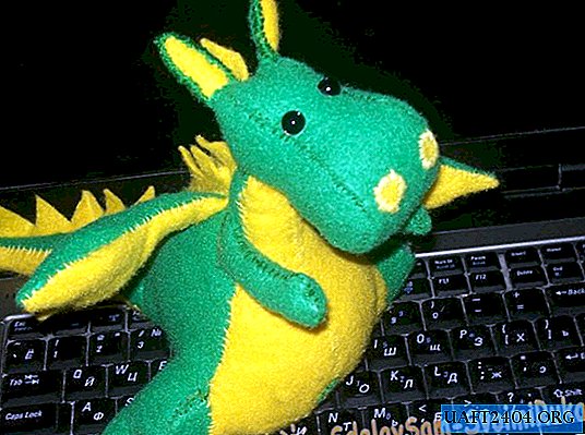 ¿Cómo coser un dragón de fieltro?