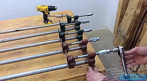 How to make large pipe clamps with your own hands