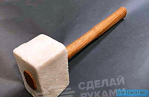 How to make a mallet from a plastic can with your own hands