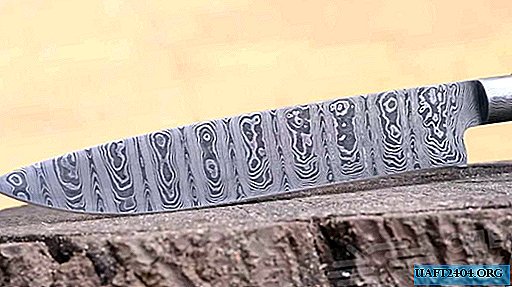 How to make a blade with an unusual pattern with your own hands