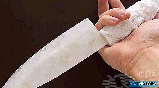 How to make a kitchen knife from foam