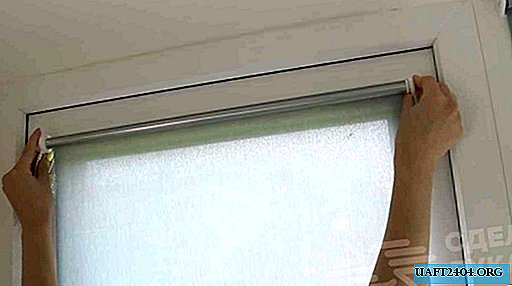 How to install roller blinds on a plastic window