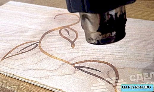 How to "burn out" a picture or make an inscription on wooden surfaces without a soldering iron