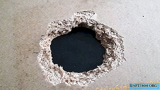 How to seal a hole in a chipboard