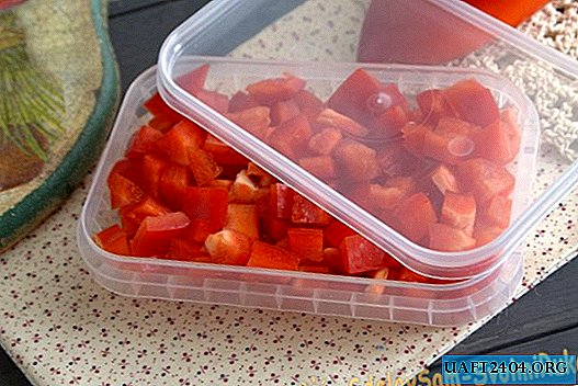 How to freeze peppers to save space in the refrigerator