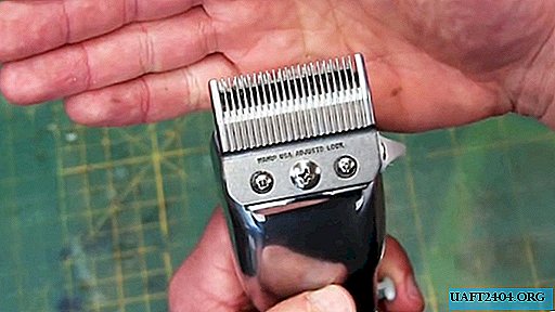 Sådan skærpes knivene på en hårklipper