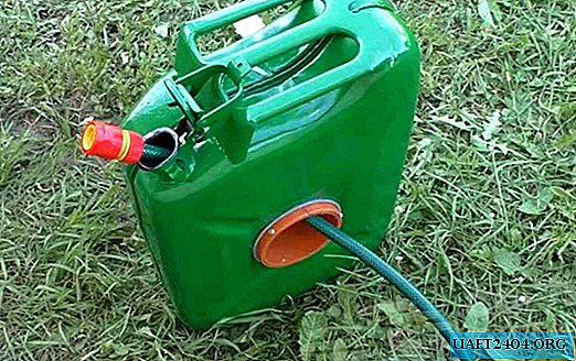 Garden hose storage case: from an old canister