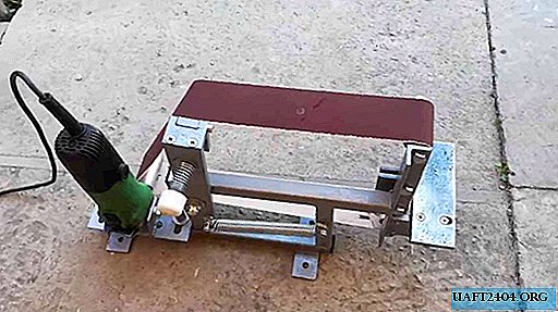 En cool idé til et værksted: en slibemaskine fra en lille kværne