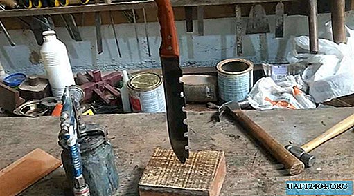 Cool idea: chainsaw machete knife