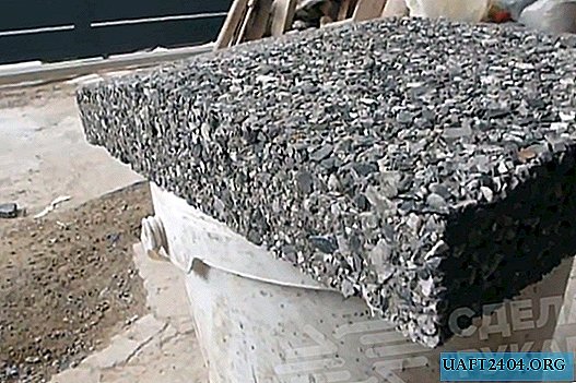 Tutup untuk pilar menggunakan teknologi beton dicuci