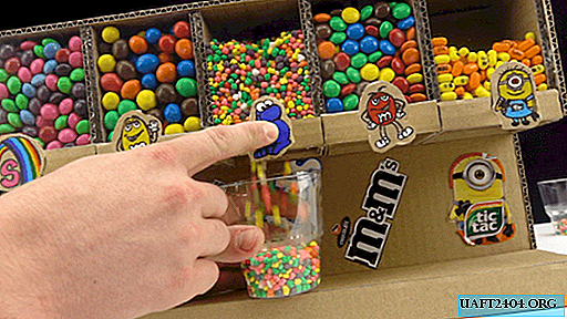 DIY cardboard candy machine