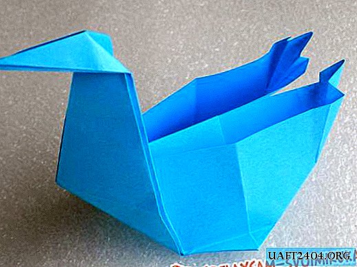 Caja de papel cisne