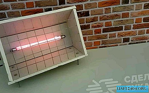 Gipsplaten behuizing voor infraroodlamp
