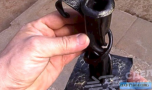 Shod candlestick from a profile pipe