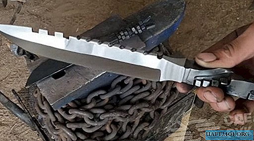 Forging a knife from a chisel