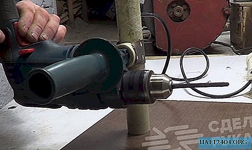 Soporte de tubo de PVC para taladro eléctrico
