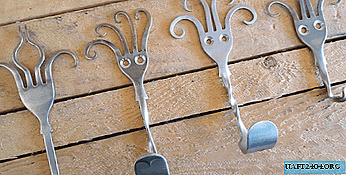 Hooks for clothes or utensils from old forks