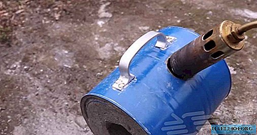 Mini forja de herrero de una lata de metal normal