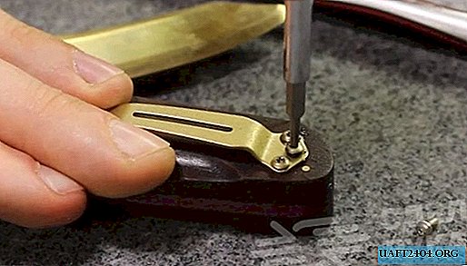 DIY brass folding knife