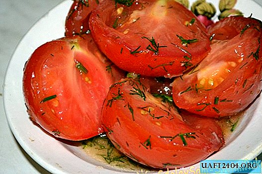 Salted tomatoes in three hours