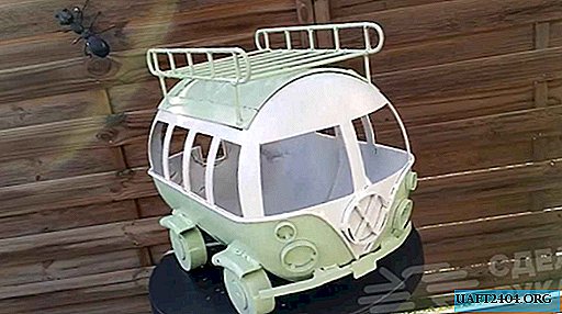 Autobusowy grill z grillem w formie autobusu