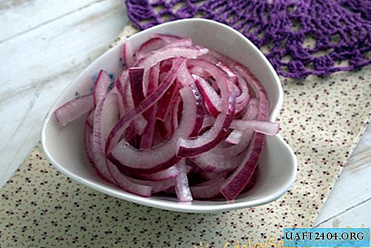 Pickled red onions (for canapes, salads, burgers and pilaf)